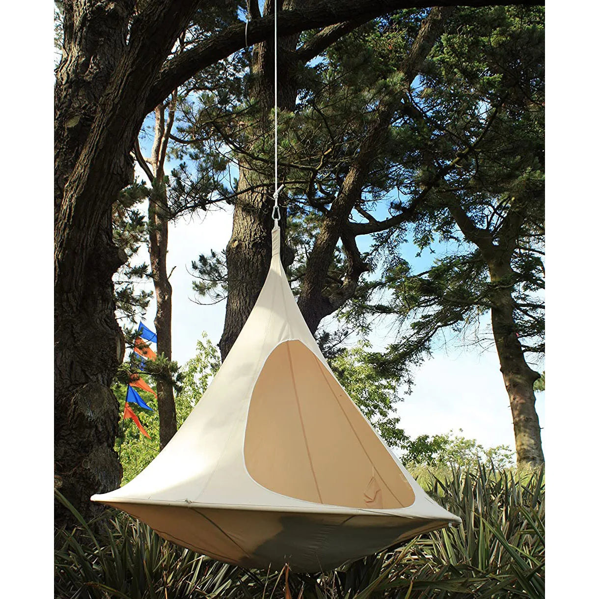 Double Cacoon Hanging Chair – Waterproof Outdoor Hammock Tent for Kids & Adults | 80KG Weight Capacity + Hanging Kit