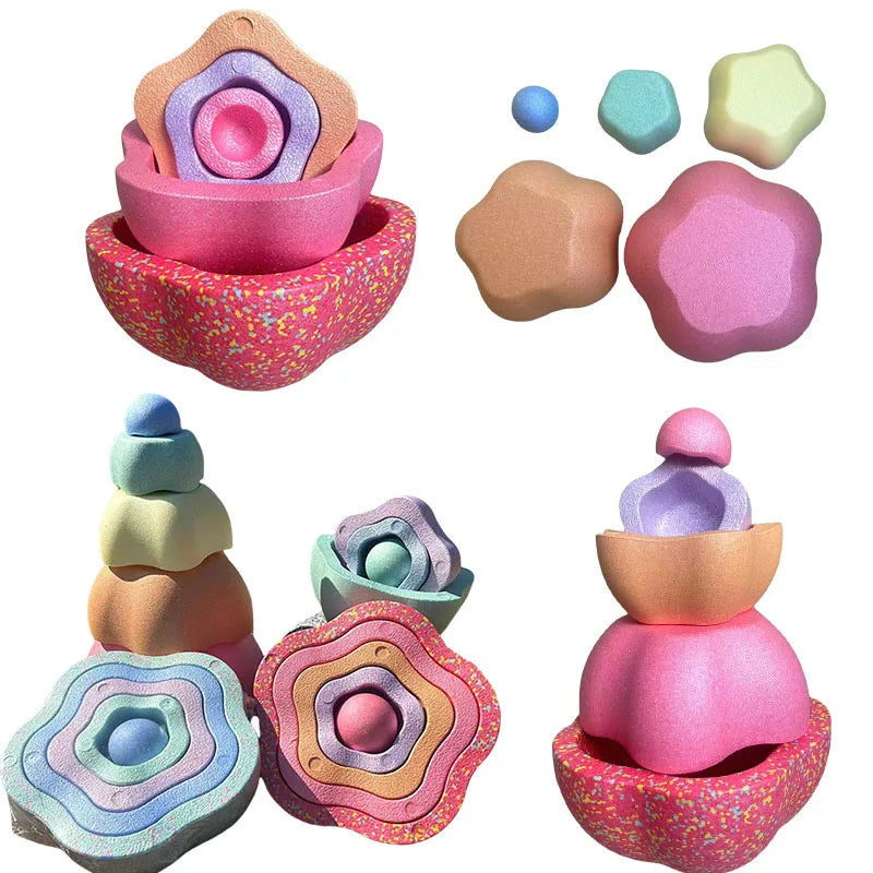Sensory Stepping Stones for Kids – Fun Balance & Coordination Toy for Active Play