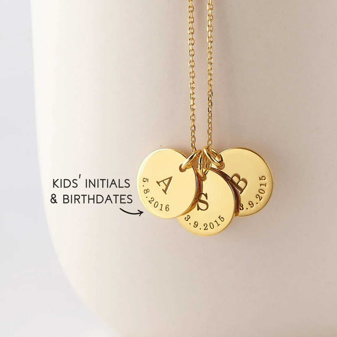 Custom silver mom necklace, kids initials jewelry, personalized necklace for mom, stainless steel name necklace, custom name necklace, birthday gift for mom, personalized jewelry, women’s pendant necklace, trendy necklace for women, anniversary gift for wife