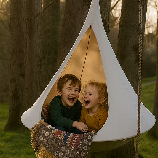 Double Cacoon Hanging Chair – Waterproof Outdoor Hammock Tent for Kids & Adults | 80KG Weight Capacity + Hanging Kit