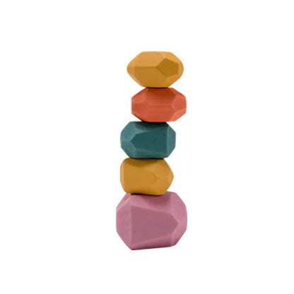 Baby Wooden Stacking Toys – Montessori Farm Balance Blocks Educational Puzzle for Kids