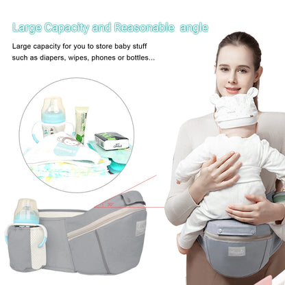 Ergonomic Baby Carrier Backpack – Cotton Front & Back Carrier for Newborns and Toddlers (Up to 20kg)
