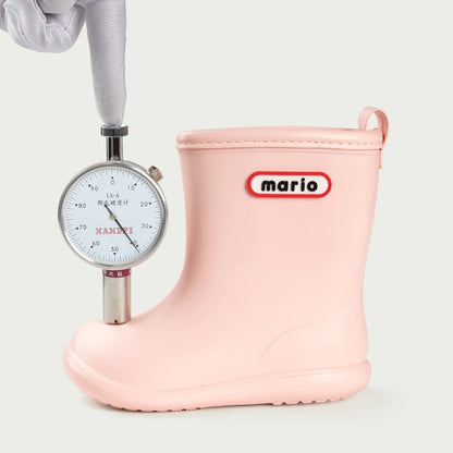 Cheerful Mario Kids Rain Boots – Waterproof Outdoor Shoes for Boys & Girls