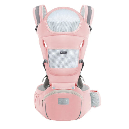 Ergonomic Baby Carrier Backpack – Cotton Front & Back Carrier for Newborns and Toddlers (Up to 20kg)