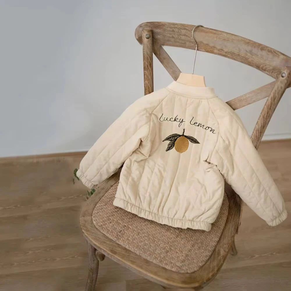 Keep your little ones cozy and stylish during the cooler months with this Toddler Baby Cotton Fleece Jacket. Designed for children aged 1-7 years, this unisex outerwear combines warmth, comfort, and playful style, perfect for spring and autumn.