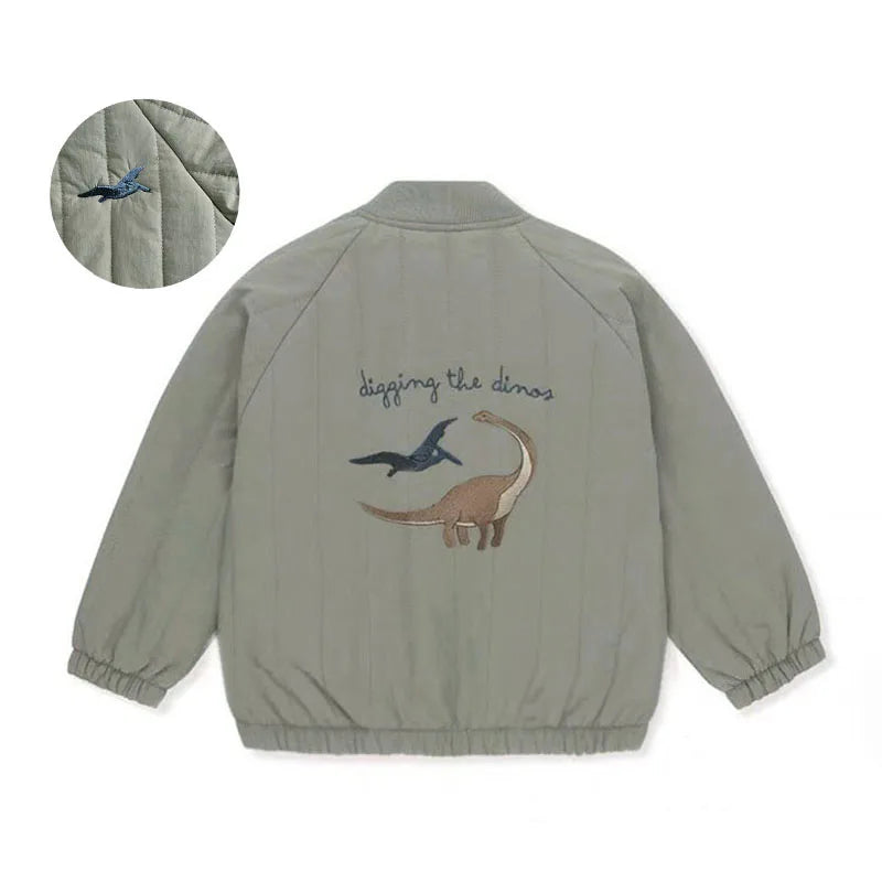Toddler Baby Boys & Girls Cotton Fleece Jacket – Spring Autumn Long Sleeve Kids Coat 1-7Y