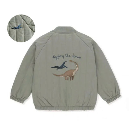 Toddler Baby Boys & Girls Cotton Fleece Jacket – Spring Autumn Long Sleeve Kids Coat 1-7Y