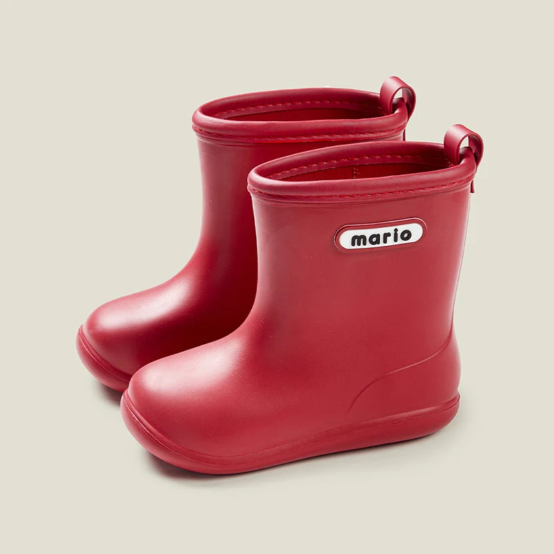 Cheerful Mario Kids Rain Boots – Waterproof Outdoor Shoes for Boys & Girls