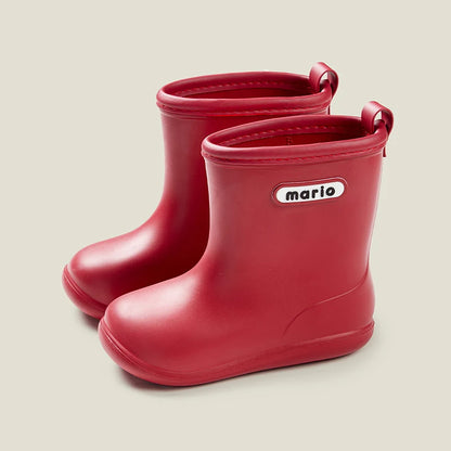 Cheerful Mario Kids Rain Boots – Waterproof Outdoor Shoes for Boys & Girls