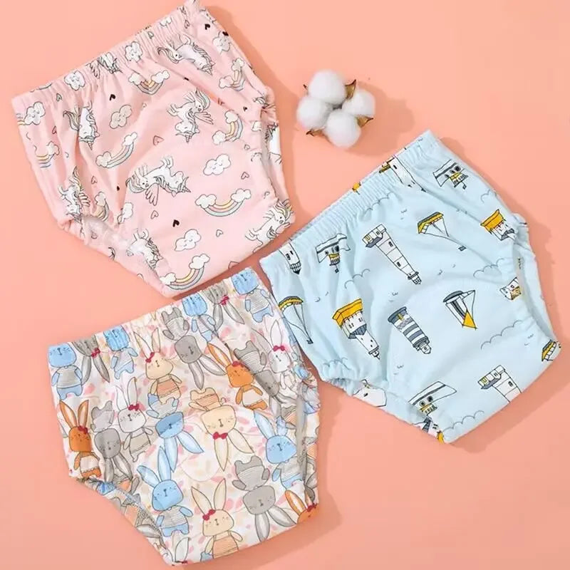 Potty training pack, training panties, training briefs, potty training underwear, reusable training pants, cotton training panties, eco-friendly potty training, absorbent toddler underwear, buy 4 get 5 deal, training underwear set, toddler potty training kit, leakproof training panties