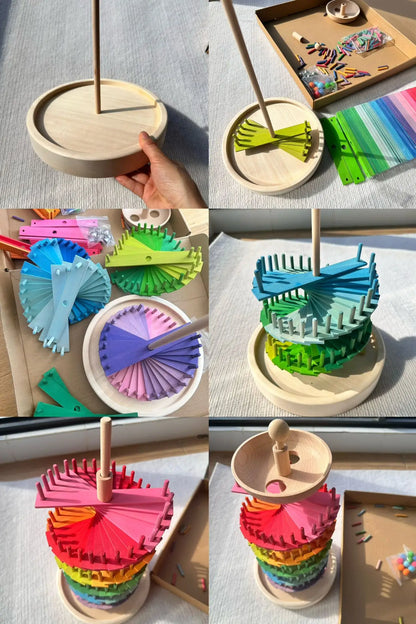 Rainbow Music Sounding Tree Wooden Marble Run – Educational Toy for Kids 4-12