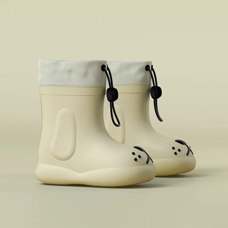 Kids’ Waterproof Wellies – Cute & Comfy Animal Print Rain Boots