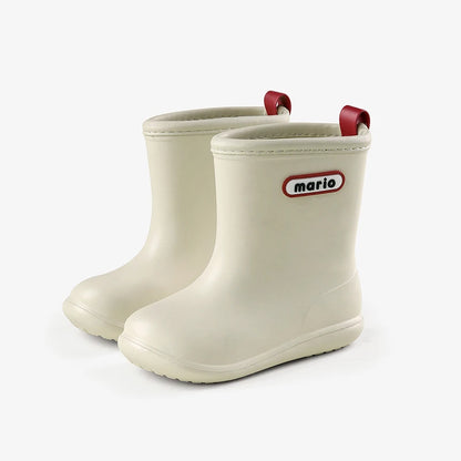 Cheerful Mario Kids Rain Boots – Waterproof Outdoor Shoes for Boys & Girls
