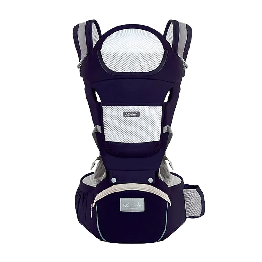 Ergonomic Baby Carrier Backpack – Cotton Front & Back Carrier for Newborns and Toddlers (Up to 20kg)