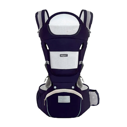 Ergonomic Baby Carrier Backpack – Cotton Front & Back Carrier for Newborns and Toddlers (Up to 20kg)