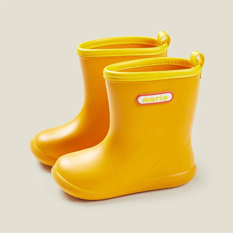 Cheerful Mario Kids Rain Boots – Waterproof Outdoor Shoes for Boys & Girls