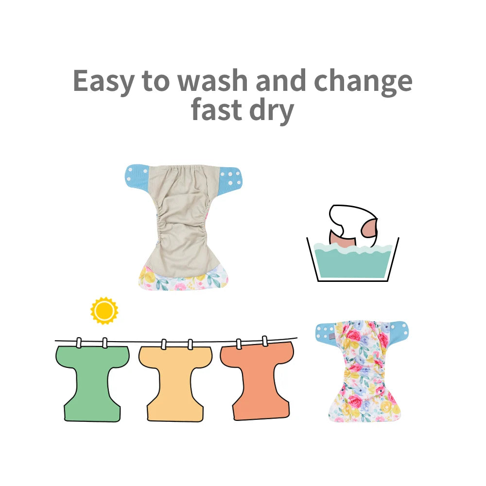 Baby cloth diaper, reusable diaper, washable nappy, waterproof diaper, eco-friendly baby diaper, adjustable diaper, breathable nappy, cloth nappy with inserts, leakproof diaper, soft baby diaper