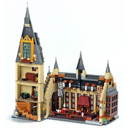 Great Hall castle building blocks, DIY model bricks for kids, compatible 75954 castle set, movie-inspired building toys, educational brick toys, fantasy castle construction set, kids birthday gift building blocks, Christmas gift for builders, collectible brick castle set