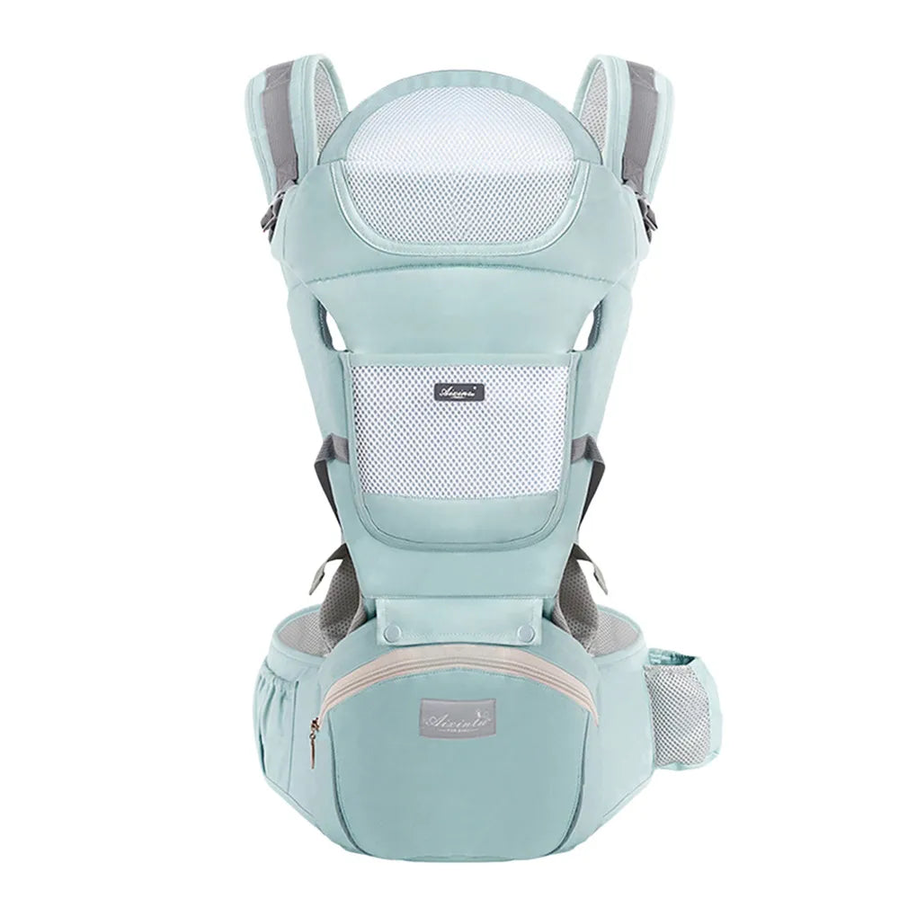 Ergonomic Baby Carrier Backpack – Cotton Front & Back Carrier for Newborns and Toddlers (Up to 20kg)