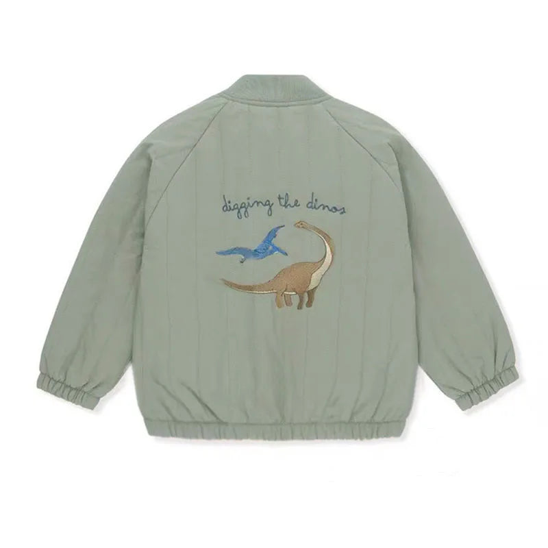 Toddler Baby Boys & Girls Cotton Fleece Jacket – Spring Autumn Long Sleeve Kids Coat 1-7Y
