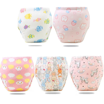 Potty training pack, training panties, training briefs, potty training underwear, reusable training pants, cotton training panties, eco-friendly potty training, absorbent toddler underwear, buy 4 get 5 deal, training underwear set, toddler potty training kit, leakproof training panties