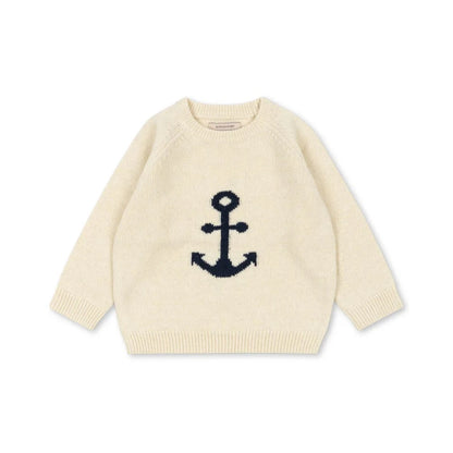 Konges Slojd Winter Baby Kids Cotton Knitted Sweater – Unisex Pullover for Boys & Girls 2-9Y