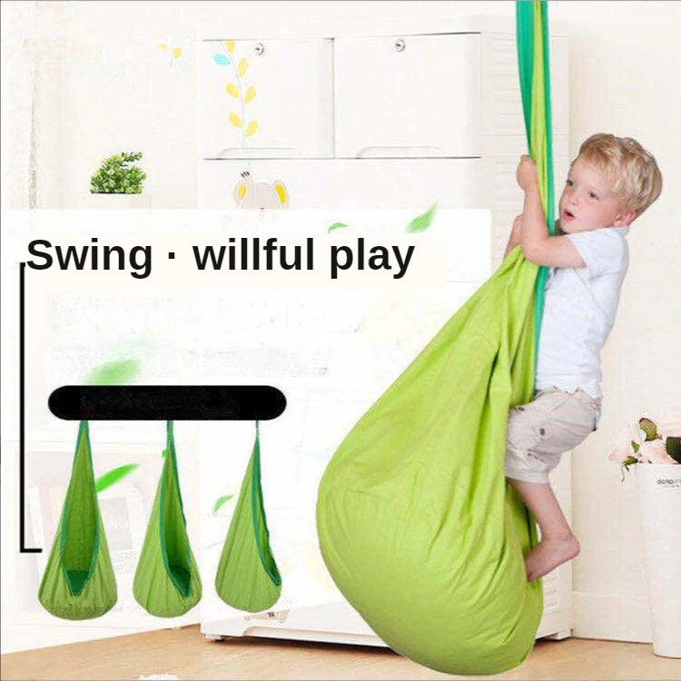 Kids Hanging Pod Swing Chair – Indoor & Outdoor Hammock Seat with Inflatable Cushion (Ages 3+)