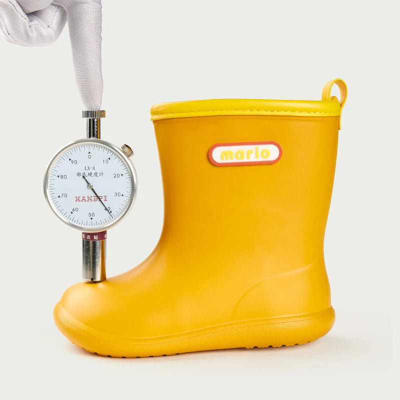 Cheerful Mario Kids Rain Boots – Waterproof Outdoor Shoes for Boys & Girls