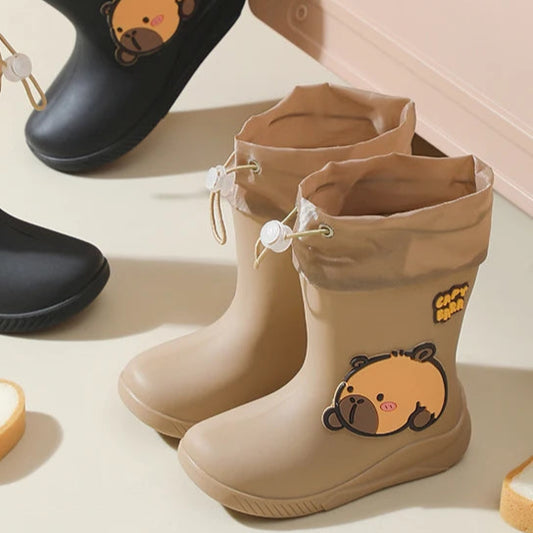 ids rain boots, waterproof kids boots, children rain shoes, toddler rain boots, pvc rain boots, animal print rain boots, miniso kids boots, waterproof toddler shoes, kids waterproof footwear, non slip rain boots, elastic band rain boots, kids pvc boots, unisex rain boots, all season kids shoes, cute kids rain footwear, lightweight rain boots for kids, durable kids rain shoes, waterproof boots for boys, waterproof boots for girls, kids outdoor rain boots