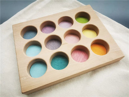 Rainbow Music Sounding Tree Wooden Marble Run – Educational Toy for Kids 4-12