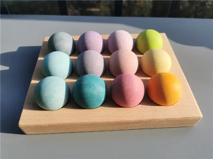 Rainbow Music Sounding Tree Wooden Marble Run – Educational Toy for Kids 4-12