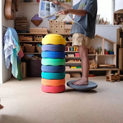 ensory stepping stones for kids, kids balance stepping stones, coordination training toy, motor skills development for toddlers, stepping stones for kids play, indoor and outdoor balance toy, agility training for children, preschool sensory play equipment, Montessori balance toy, interactive play for toddlers