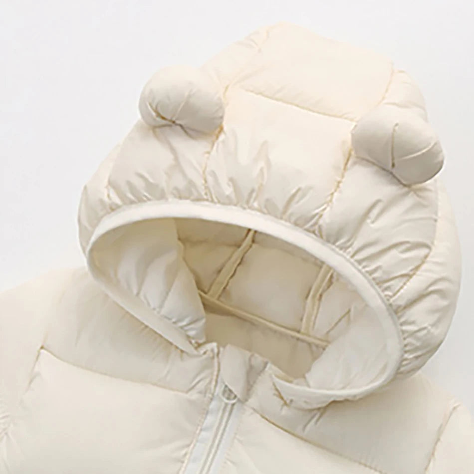 Kids Hooded Down Jacket – Autumn & Winter Unisex Coat (Ages 1-6)