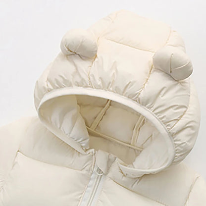 Kids Hooded Down Jacket – Autumn & Winter Unisex Coat (Ages 1-6)