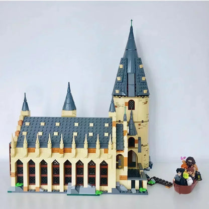 Great Hall castle building blocks, DIY model bricks for kids, compatible 75954 castle set, movie-inspired building toys, educational brick toys, fantasy castle construction set, kids birthday gift building blocks, Christmas gift for builders, collectible brick castle set