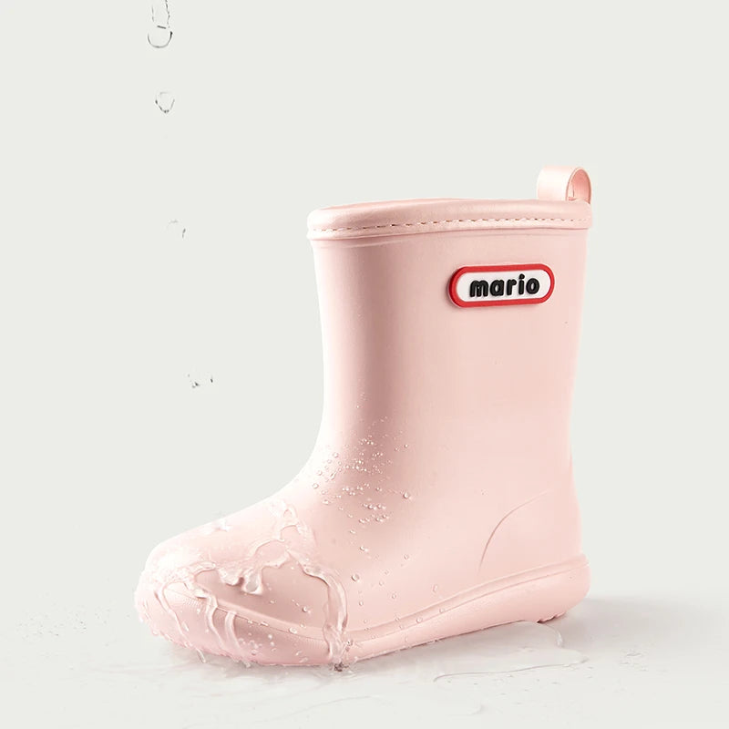 Cheerful Mario Kids Rain Boots – Waterproof Outdoor Shoes for Boys & Girls