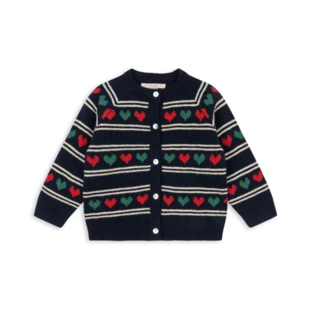 Konges Slojd Winter Baby Kids Cotton Knitted Sweater – Unisex Pullover for Boys & Girls 2-9Y