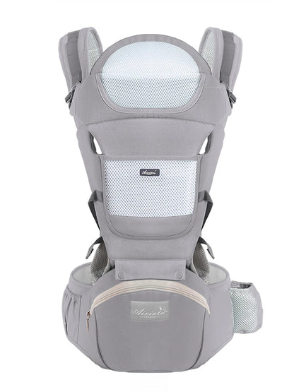 Ergonomic Baby Carrier Backpack – Cotton Front & Back Carrier for Newborns and Toddlers (Up to 20kg)